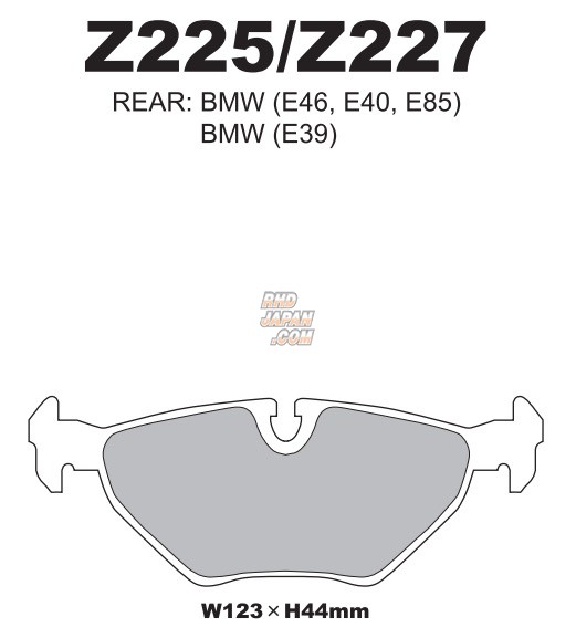 Project Mu Rear Brake Pads Type HC+ - 5 Series E39
