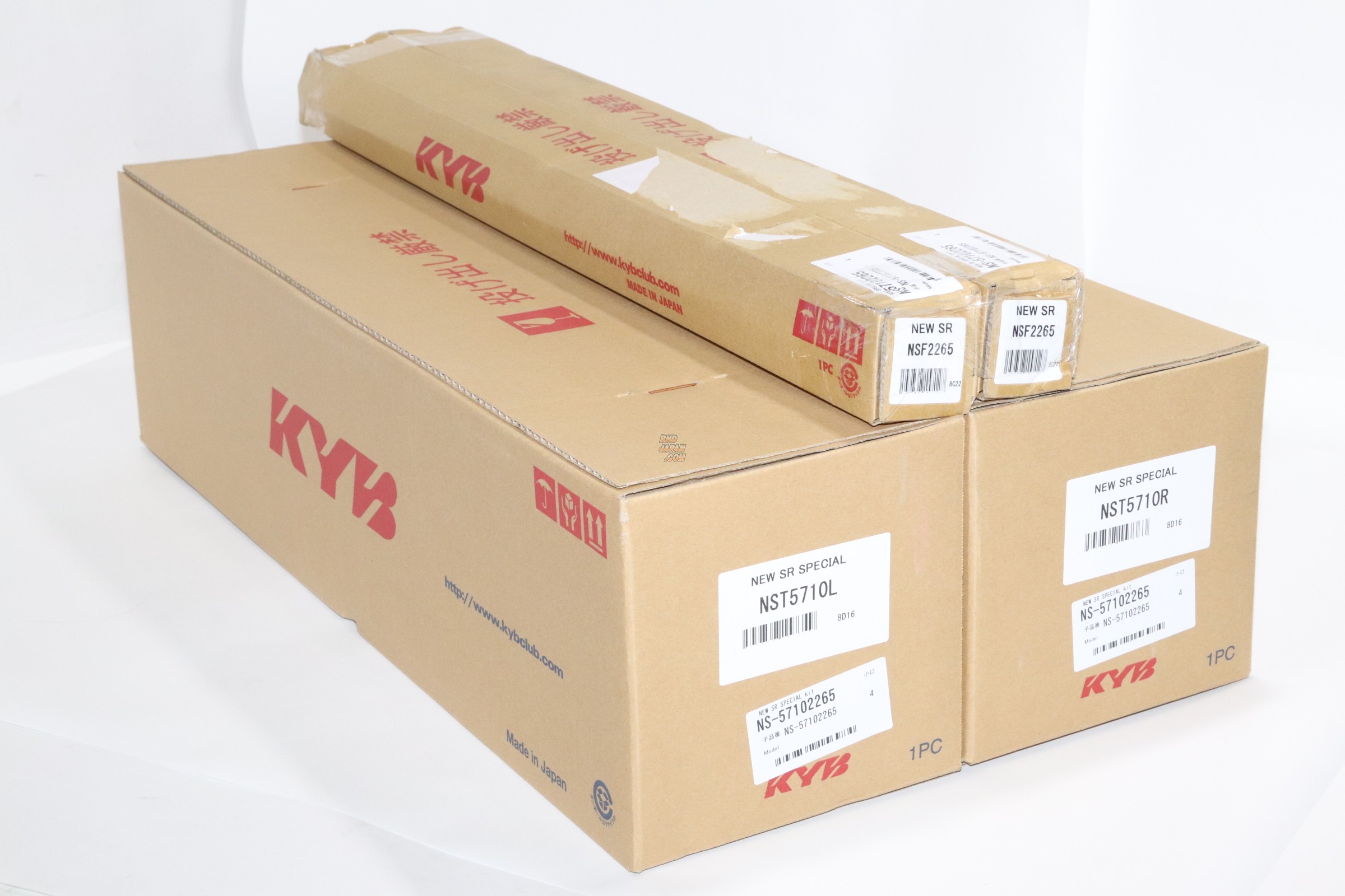 KYB New SR Special Strut Shock Absorber Suspension Set