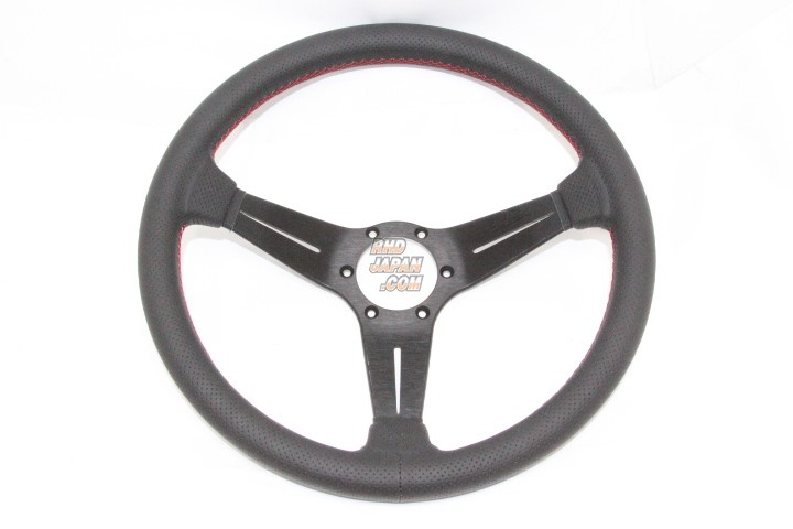 NARDI Classic Steering Wheel Deep Cone Punched Leather Sports Type Rally 2020 Limited Edition Silver Stitch - 350mm