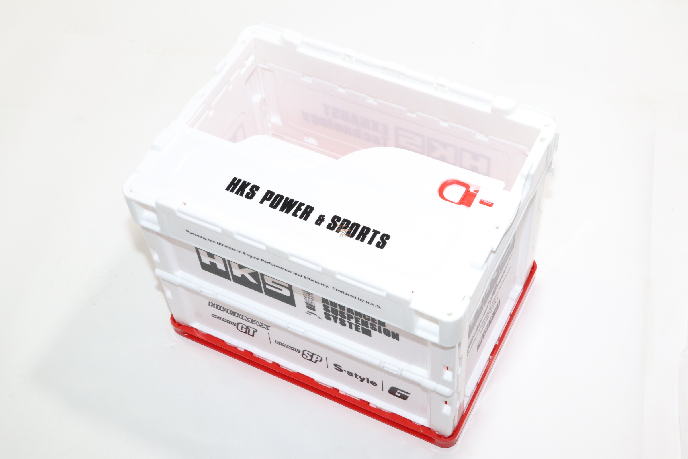 HKS Exhaust Technology Folding Container Box - White Small 20L