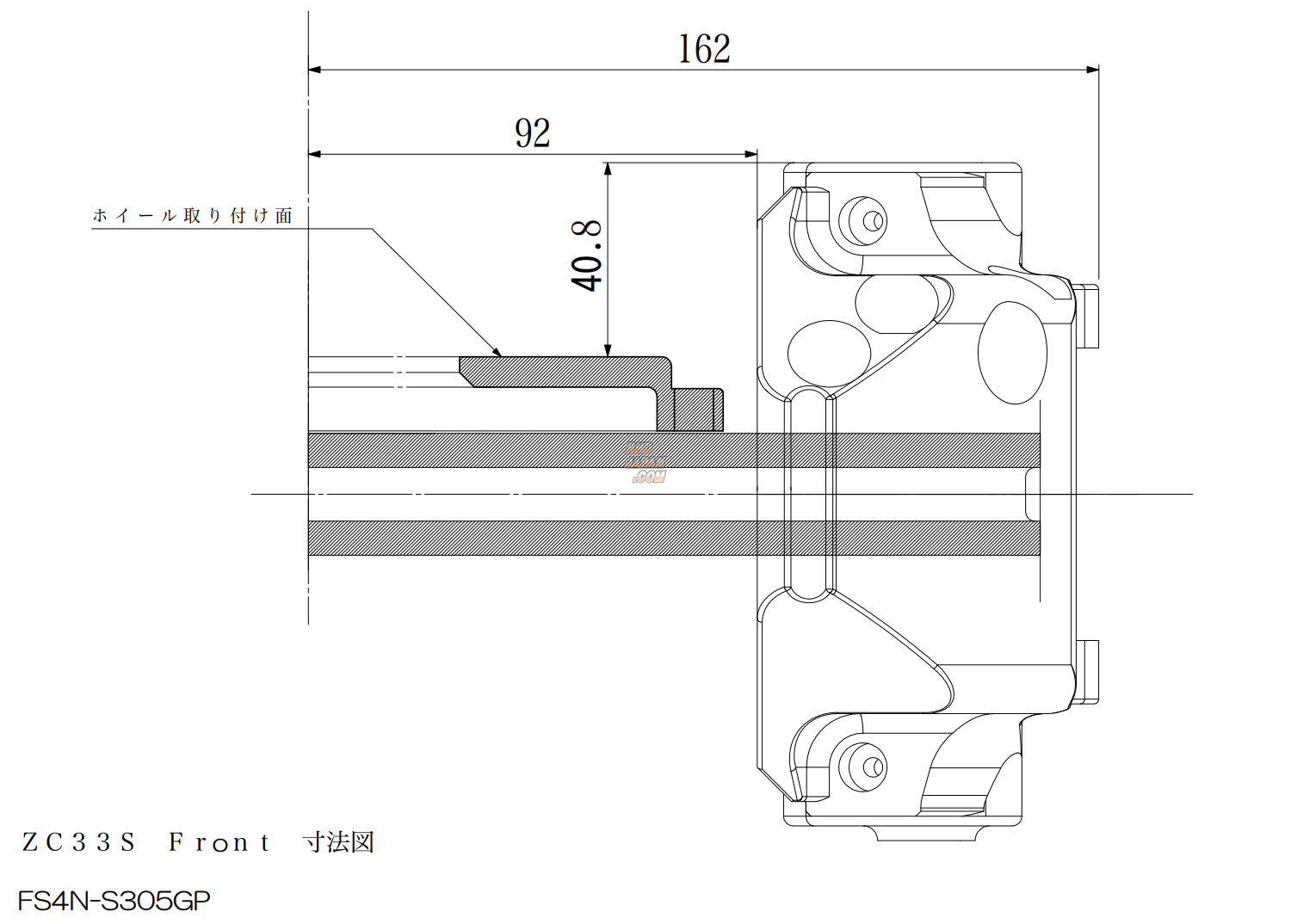 Project Mu Forged Street Caliper Brake Kit 4Pistons x 2Pads Front 300mm 2Pc Rotor NS-C Pads - Swift Sport ZC33S