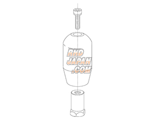 Nismo Shift Knob GT500 Soft Urethane - 12mm 6-Speed