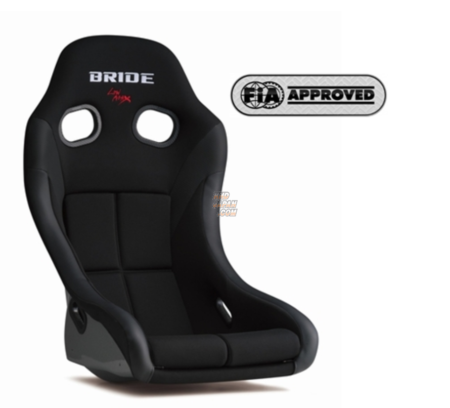 BRIDE ZIEG IV Wide Low Max Full Bucket Seat - Black FRP Shell