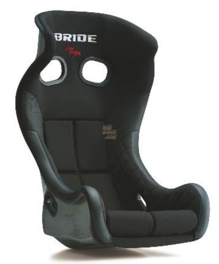 BRIDE XERO MS Low Max Full Bucket Seat - Black FRP Silver Shell - RHDJapan