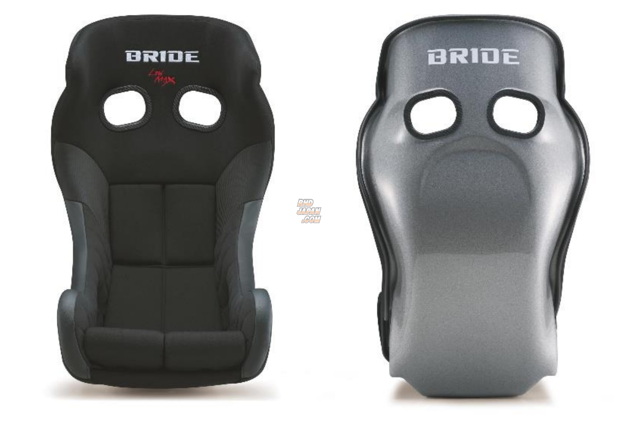 BRIDE XERO MS Low Max Full Bucket Seat - Black FRP Silver Shell - RHDJapan