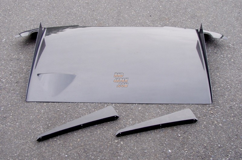 Kansai Service Rear Diffuser Carbon Fiber For Aftermarket Muffler - GDB Impreza Applied C - G
