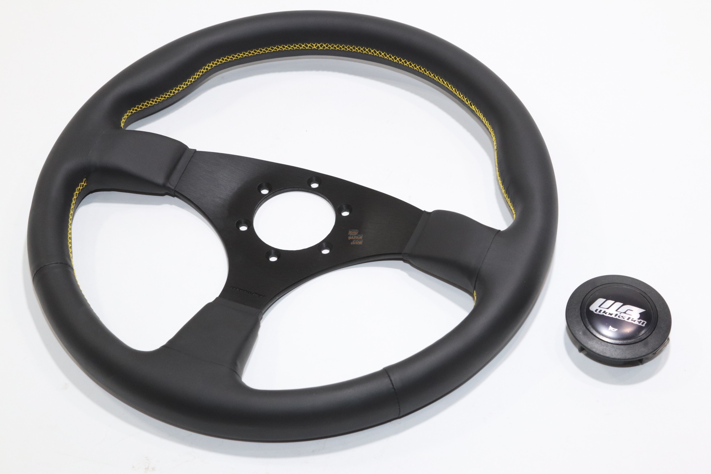Works Bell WB Steering Wheel Type III - Yellow Stitch