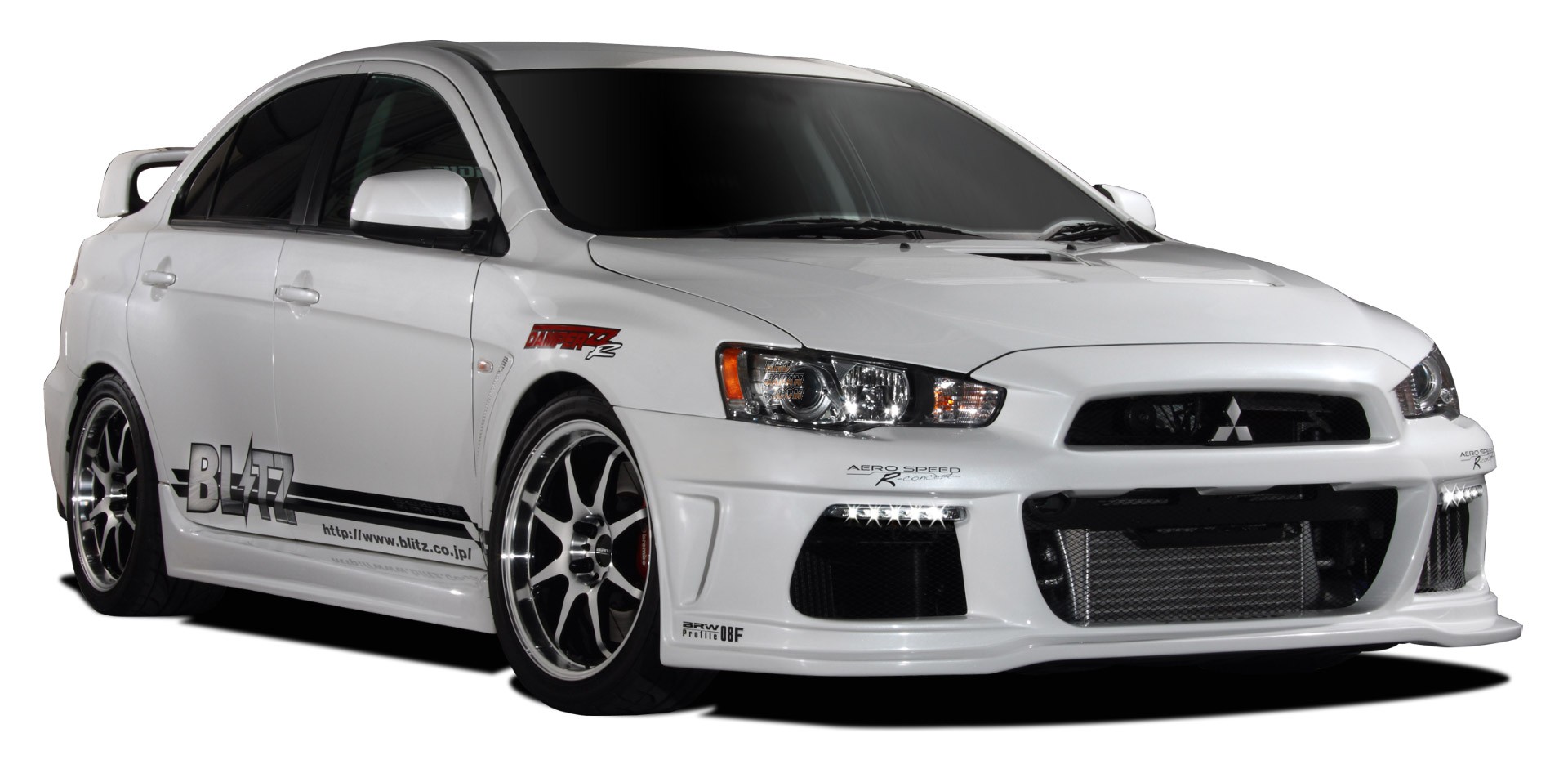 Blitz Aero Speed R-Concept Front Lip Spoiler - Lancer Evolution X CZ4A
