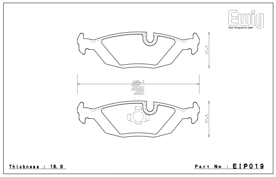 Endless Ewig Rear Brake Pads MX72 - BMW 3 Series E30 320i 325i