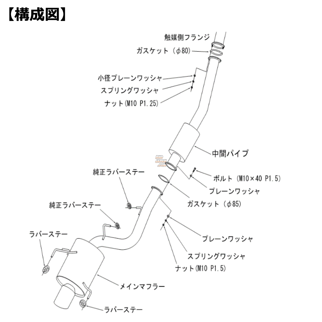 HKS Super Turbo Muffler Ti Titanium - BCNR33