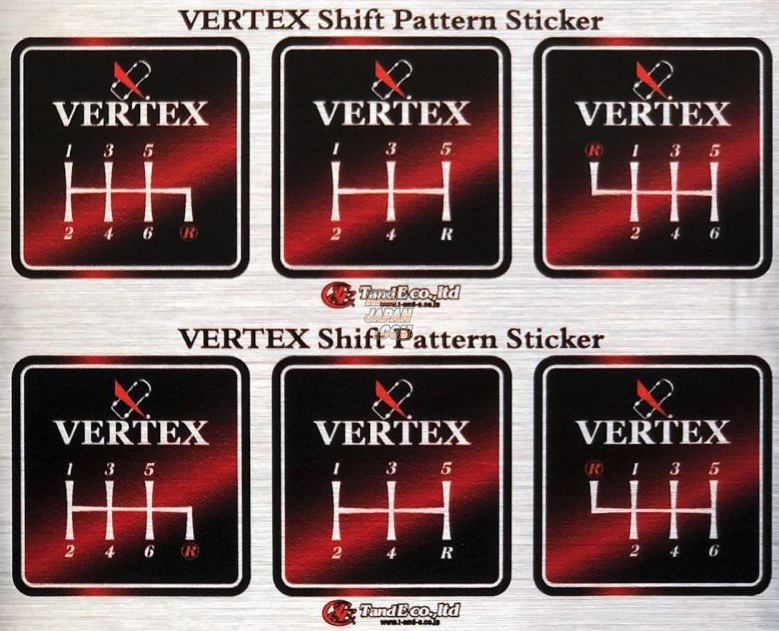 Car Make T&E Vertex Shift Knob Monochrome V2 - White with Black Logo