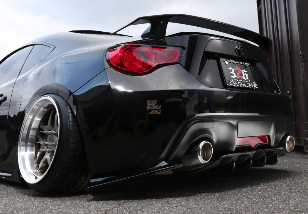 326 Power 3D☆STAR Rear Under Spoiler 3pc Set FRP - 86 ZN6 Zenki Before Minor Change