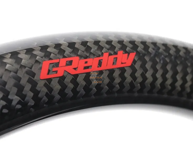TRUST GReddy Steering Wheel Upper Red Carbon Lower Black Carbon - Civic FC1 FK7 FK8 Civic Type-R FK8 (USDM)