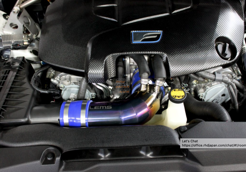 LEMS Titanium Air Intake Suction Pipe Orange Edition - IS F USE20