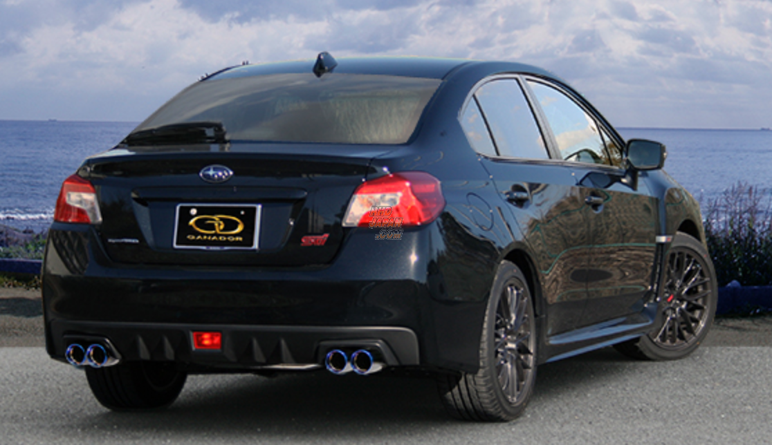 Ganador Vertex Sports Muffler Exhaust System with Center Pipe Full Titanium - WRX S4 VAG WRX STi VAB