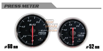 Blitz Racing Meter Panel Black & SD Meter Set White Temperature