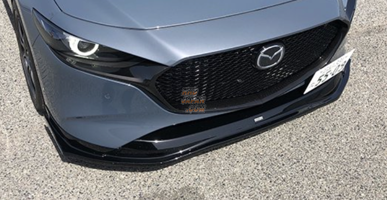 Leg Motorsport GT-A Series TCR Club Sports Front Lip Spoiler Black Primer Gel Coat - Mazda3 Fastback BP Series