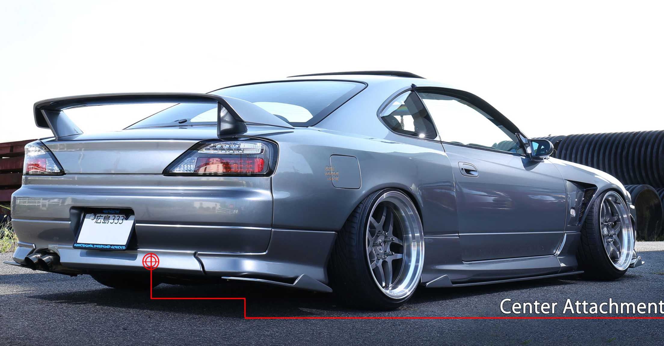 326 Power 3D☆STAR Center Attachment for OEM Option Rear Under Spoiler - Silvia S15
