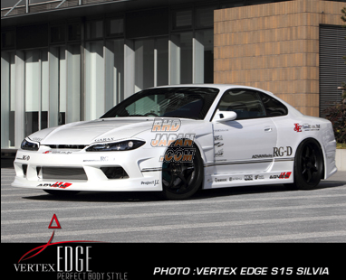 Car Make T&E Vertex Edge Bonnet without Slit Carbon Fiber with Washer Nozzle Holes - Silvia S15