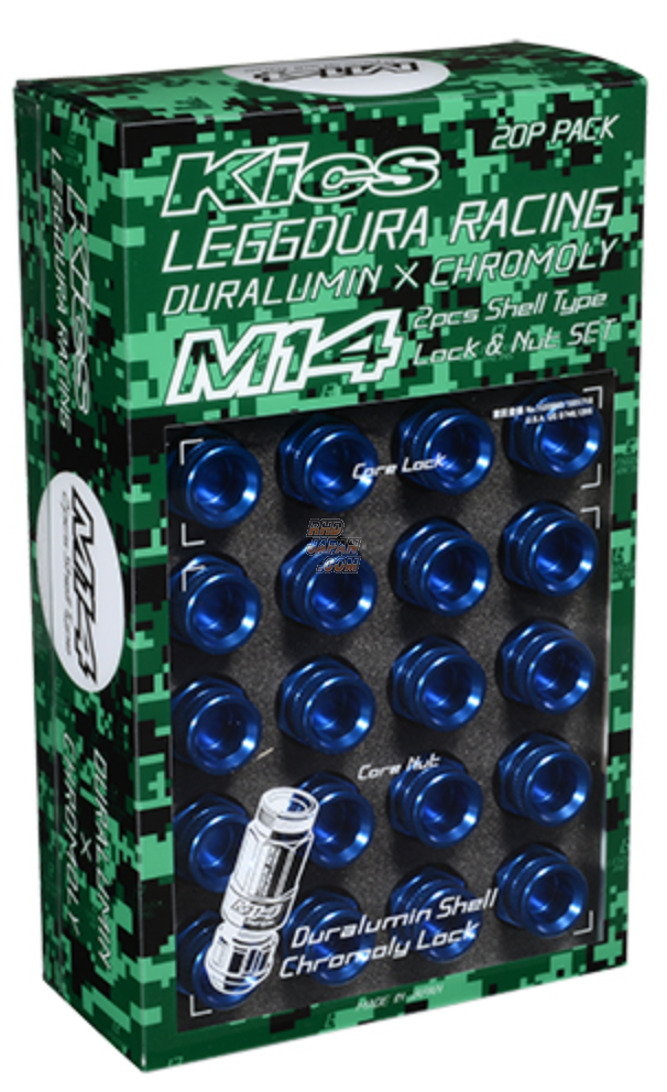 Kyo-Ei Kics Leggdura Racing Shell Type Lock & Lug Nut Set RL54 2pc 
