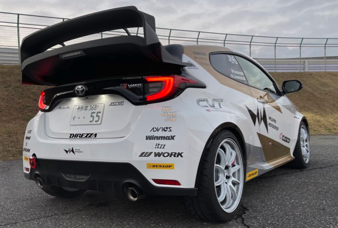 Wellpine Motorsport WRC Rear Wing Spoiler Wet Carbon Fiber Gloss Clear Coat - GR Yaris GXPA16 MXPA12