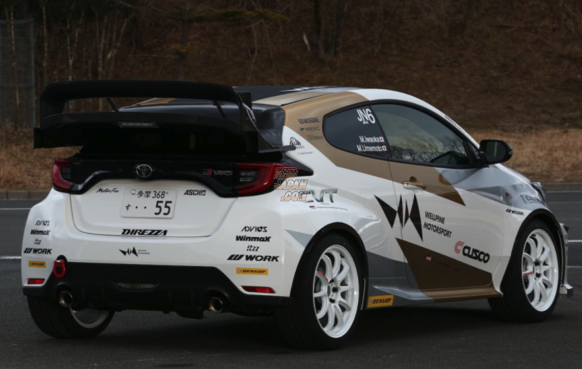 Wellpine Motorsport WRC Rear Wing Spoiler Wet Carbon Fiber Gloss Clear Coat - GR Yaris GXPA16 MXPA12