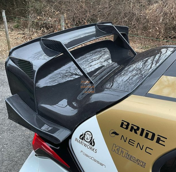 Wellpine Motorsport WRC Rear Wing Spoiler Wet Carbon Fiber Gloss Clear Coat - GR Yaris GXPA16 MXPA12