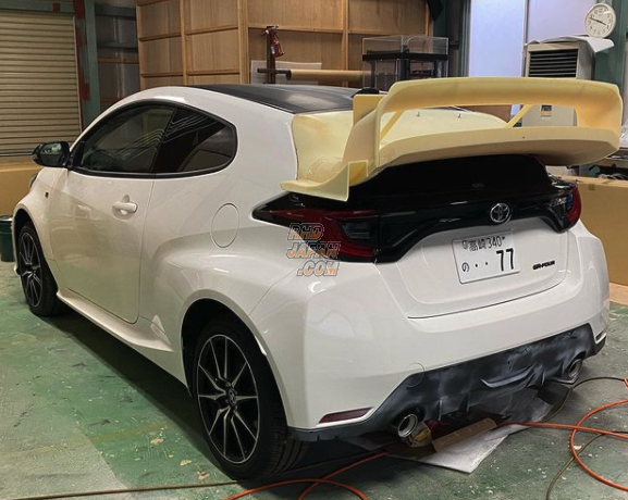 Wellpine Motorsport WRC Rear Wing Spoiler Wet Carbon Fiber Gloss Clear Coat - GR Yaris GXPA16 MXPA12