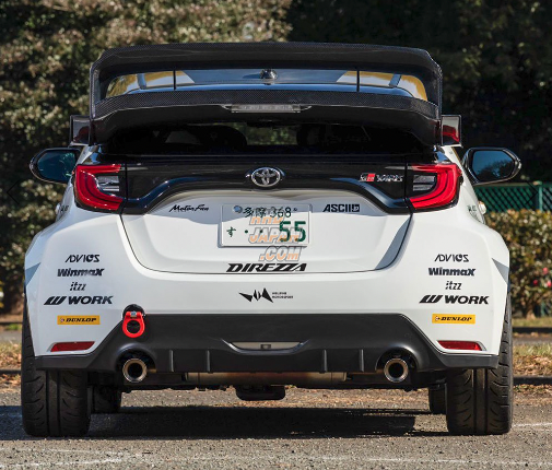Wellpine Motorsport WRC Rear Wing Spoiler Wet Carbon Fiber Gloss Clear Coat - GR Yaris GXPA16 MXPA12