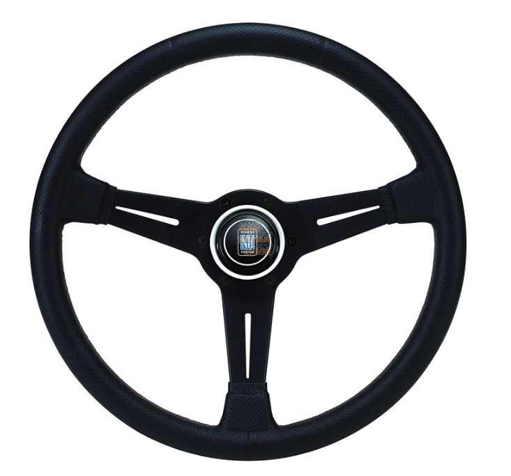 NARDI Classic Steering Wheel Deep Cone Punched Leather Sports Type A
