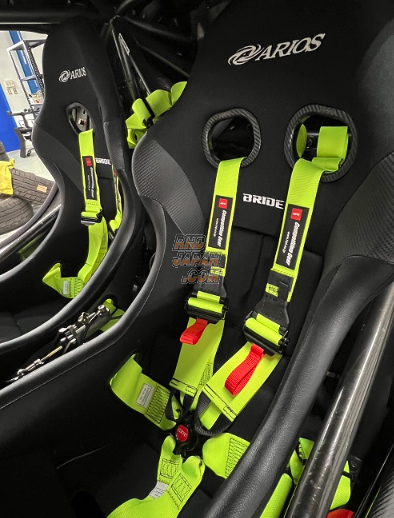 HPI 6-Point Competition Gear Racing Harness Seat Belt - Fluorescent Pink