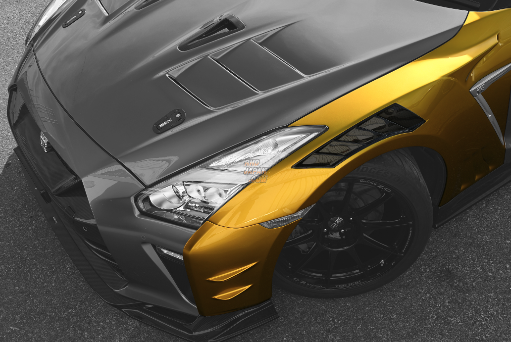 Top Secret GT Front Wide Fender Set for TS M17 Front Bumper GT17T - GT-R R35