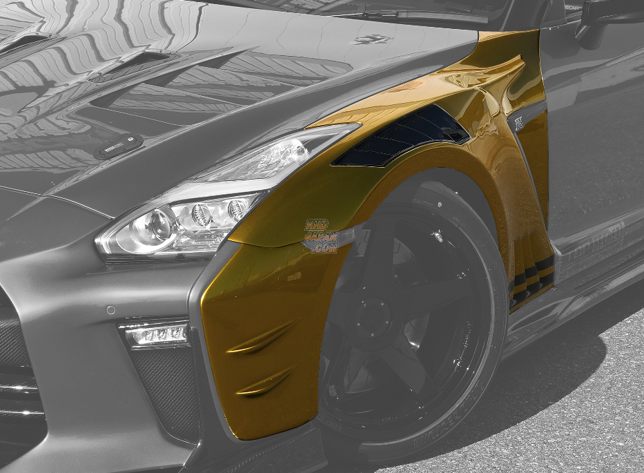 Top Secret GT Front Wide Fender Set for MY17 OEM / TS M17 Version S Front Bumper GT17S - GT-R R35