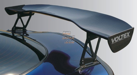 VOLTEX GT Wing Type 1 - 1500X225mm Wet Carbon Type-C End Plate Standard Trunk Base Clear Coat 
