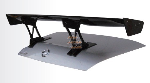 VOLTEX GT Wing Type 1 - 1500X225mm Wet Carbon Type-C End Plate Standard Trunk Base Clear Coat 