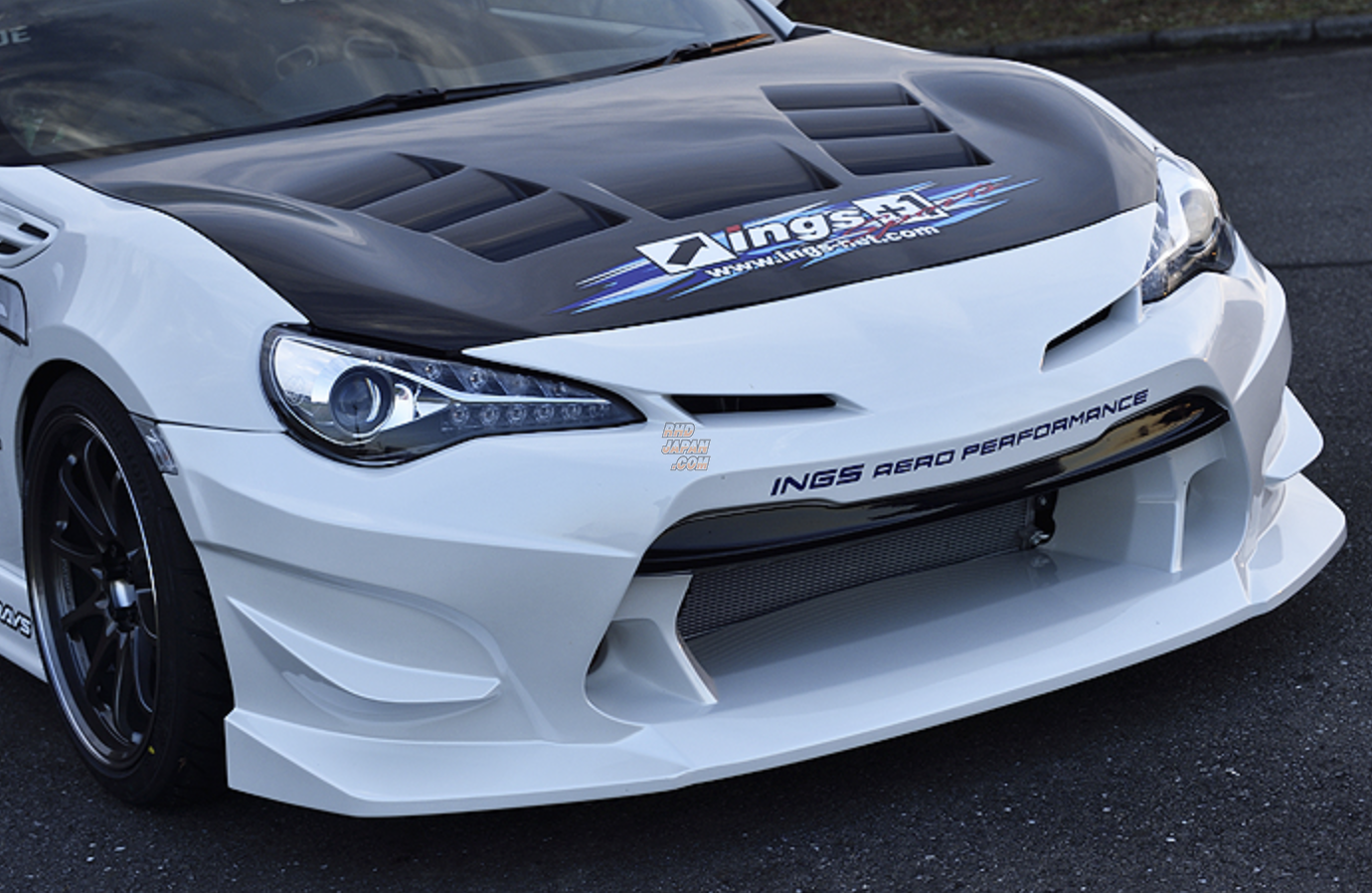 Taka　ings nspec r Zn6 ings N-SPEC R Front Bumper FRP+Carbon - BRZ ZC6 86 ZN6 Kouki