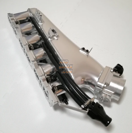Nagahori Racing High Capacity Aluminium Surge Tank Kit 90mm Throttle Body Silver - RB25DET