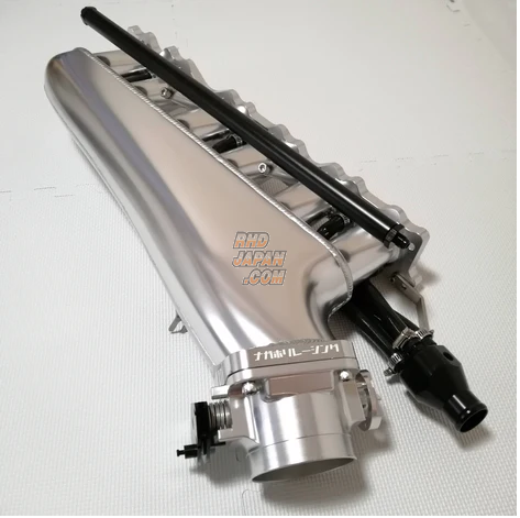 Nagahori Racing High Capacity Aluminium Surge Tank Kit 90mm Throttle Body Silver - RB25DET
