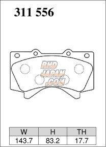 Dixcel High Performance Street Brake Pads Set X Type Front - Lexus LX570 URJ201W Land Cruiser URJ202W UZJ200W Tundra