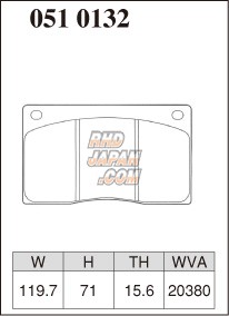 Dixcel High Performance Street & Circuit Brake Pads Set Z Type Front - Aston Martin DB7 AM7 AMC7 Jaguar XJS JDD JDS JDW JED JES JES2 JEW