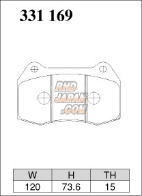 Dixcel High Performance Street & Circuit Brake Pads Set Z Type Front - Civic Type-R FD2