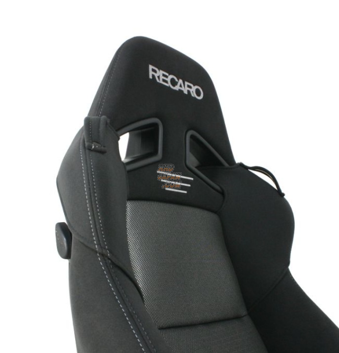 7-Wood Recaro Seat Shoulder Cover - SR-7 SR-7F Black X Brown Double Stitch Left