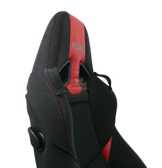 7-Wood Recaro Seat Shoulder Cover - SR-7 SR-7F Black X Brown Double Stitch Left