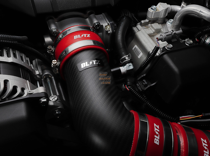 Blitz Carbon Suction Kit Intake Pipe Blue Hose - BRZ ZD8 GR86 ZN8 - RHDJapan