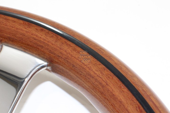 NARDI Classic Steering Wheel Wood Polish Flat Spoke - 360mm