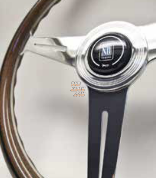NARDI Classic Steering Wheel Wood Polish Flat Spoke - 360mm
