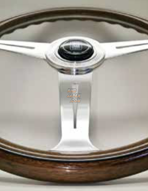 NARDI Classic Steering Wheel Wood Polish Flat Spoke - 360mm