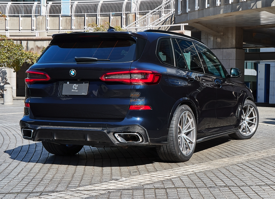 3D Design Rear Diffuser Set Carbon Fiber - BMW X5 G05 M Sport JU44A JU44S M50i
