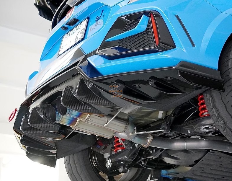 J's Racing Rear Under Spoiler Option Rear Diffuser Type-S FRP - Civic Type-R FK8