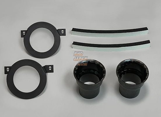 TM Square Fog Lamp Replace Air Funnel Kit Carbon Funnel X Black Stay - Swift Sport ZC31S ZC32S ZC33S